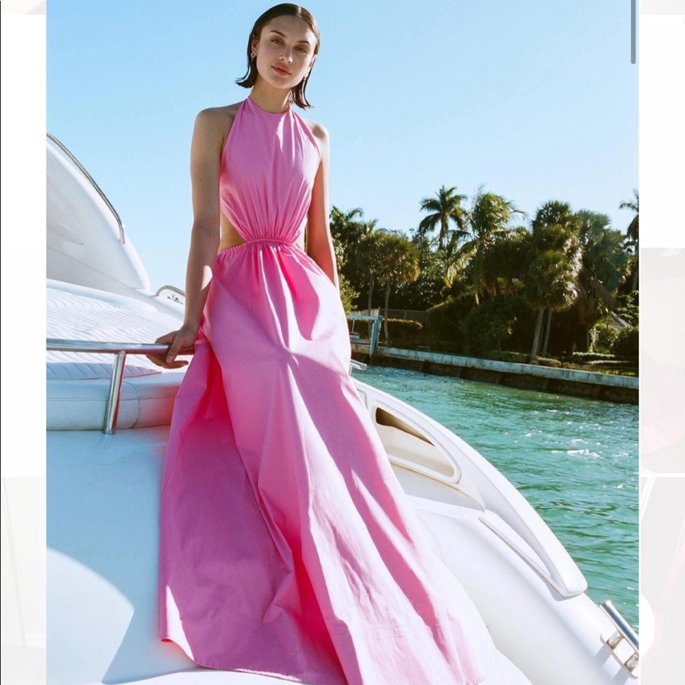 STAUD Apfel Dress in Wild Orchid NWT